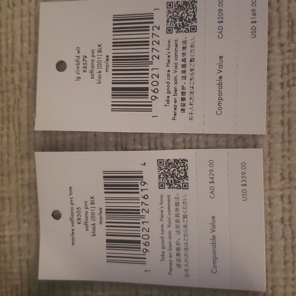 Kate Spade Tote Handbag with Matching Wallet - Black with Crab Accessory - Picture 12 of 12